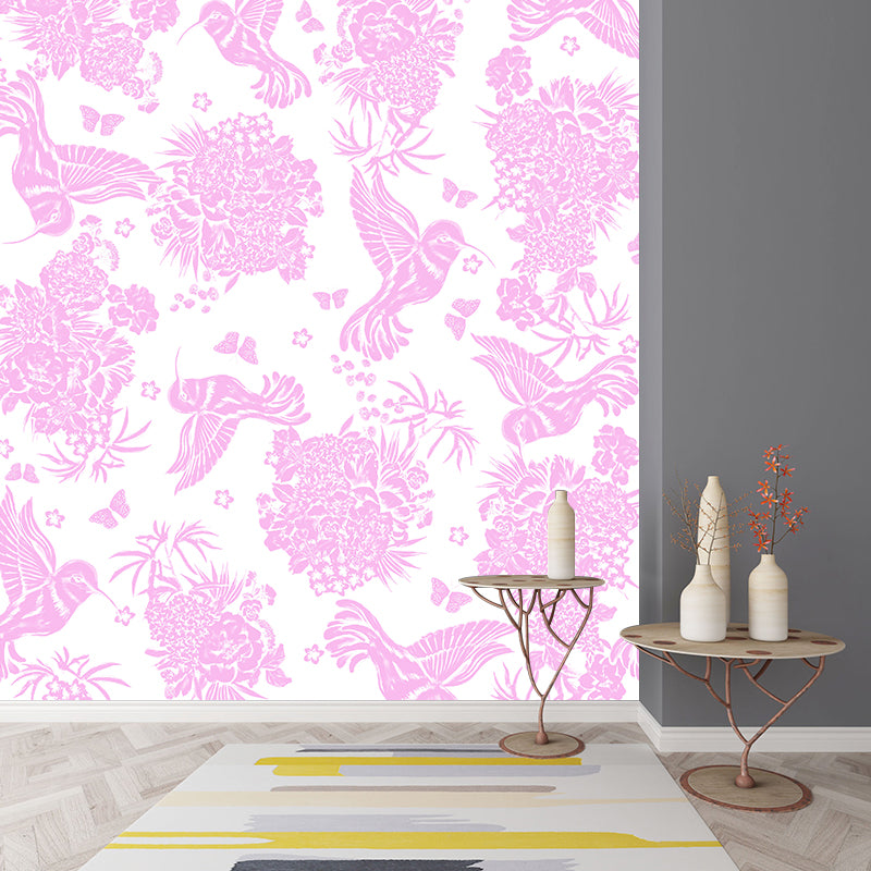 Plant Decorative Wall Mural Wallpaper Sitting Room Wall Mural