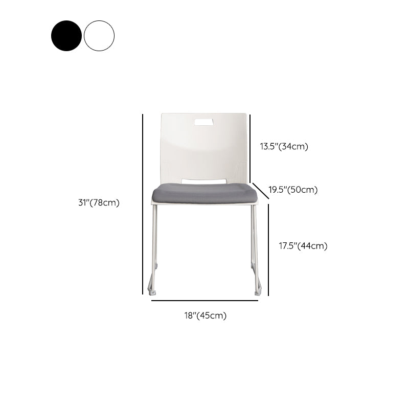 Contemporary No Arm Task Chair Legs Included Conference Chair for Office