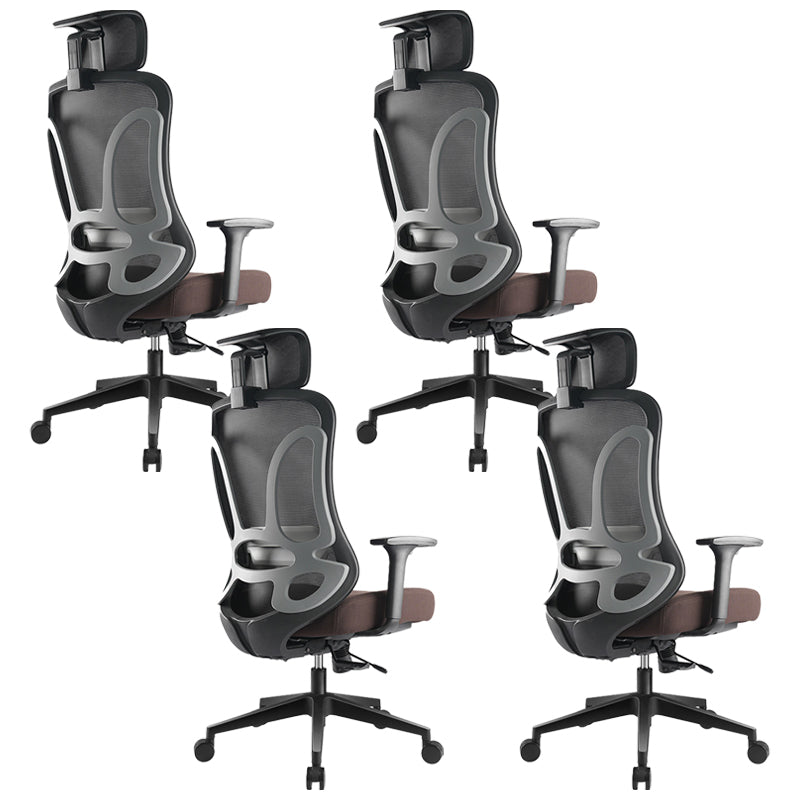 Removable Arms Desk Chair Modern Ergonomic Office Chair with Wheels