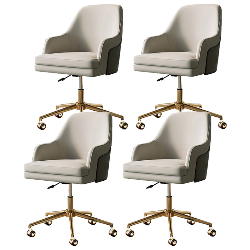 Modern Swivel Chair Adjustable Seat Height No Arms Office Chair