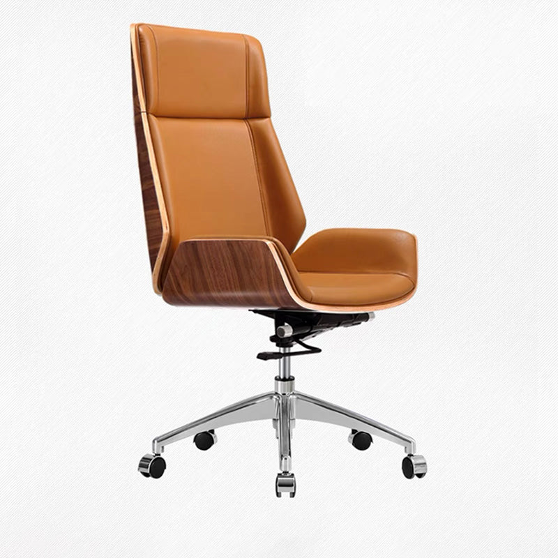 Contemporary No Arm Executive Chair Wheels Included Managers Chair for Office