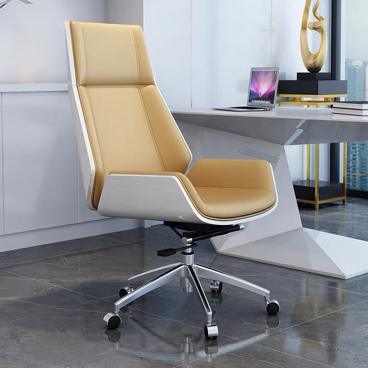 Contemporary No Arm Executive Chair Wheels Included Managers Chair for Office