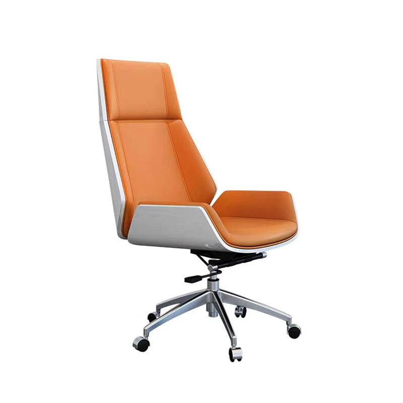 Contemporary No Arm Executive Chair Wheels Included Managers Chair for Office