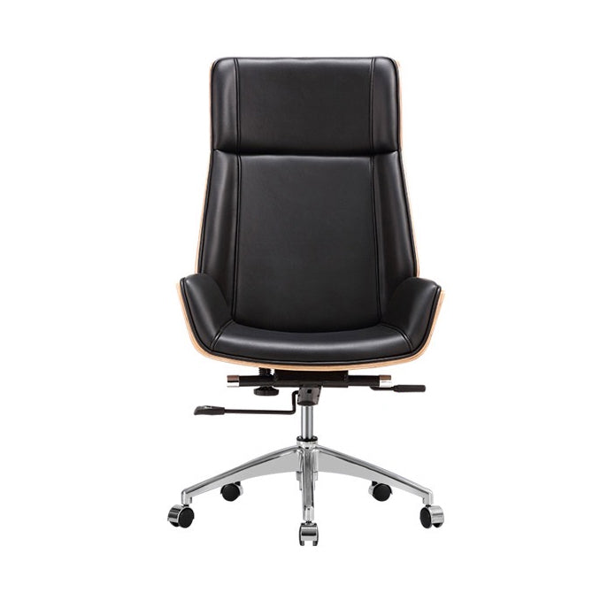 Contemporary No Arm Executive Chair Wheels Included Managers Chair for Office