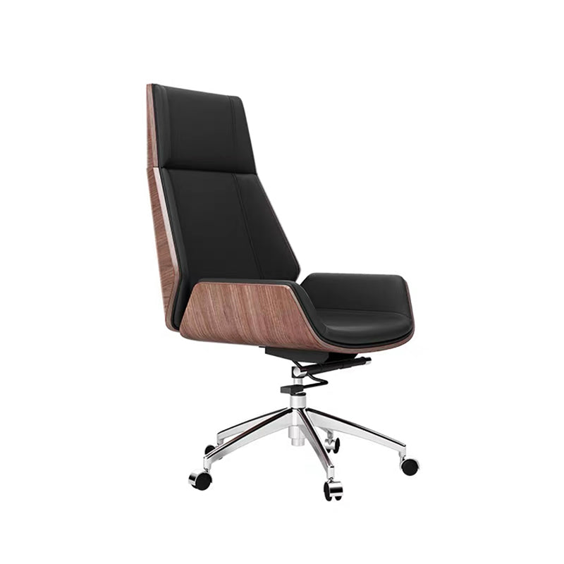 Contemporary No Arm Executive Chair Wheels Included Managers Chair for Office