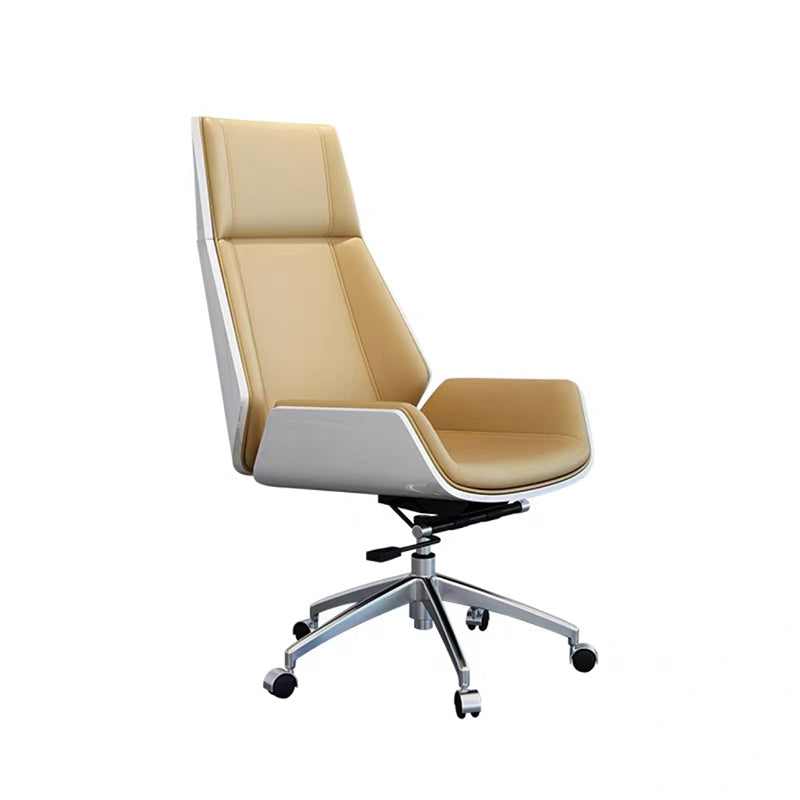 Contemporary No Arm Executive Chair Wheels Included Managers Chair for Office