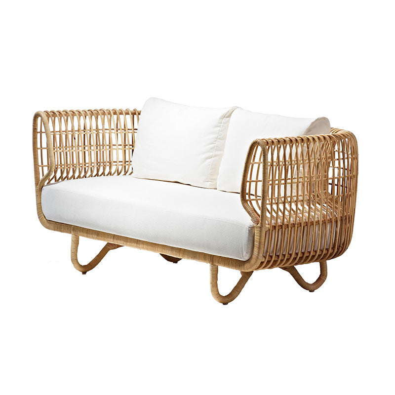 Tropical Style Outdoor Simple Sofa Outdoor Sofa Metal Rattan Patio Sofa