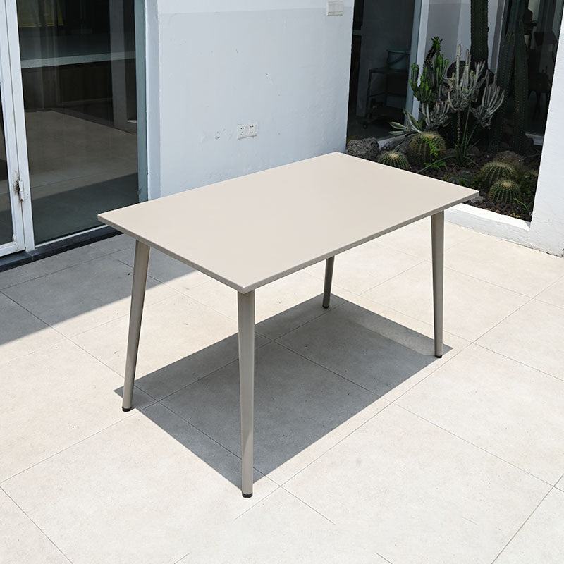 Boho Style Dining Set Grey Metal 1/5/7 Pieces Dining Set with Metal Frame