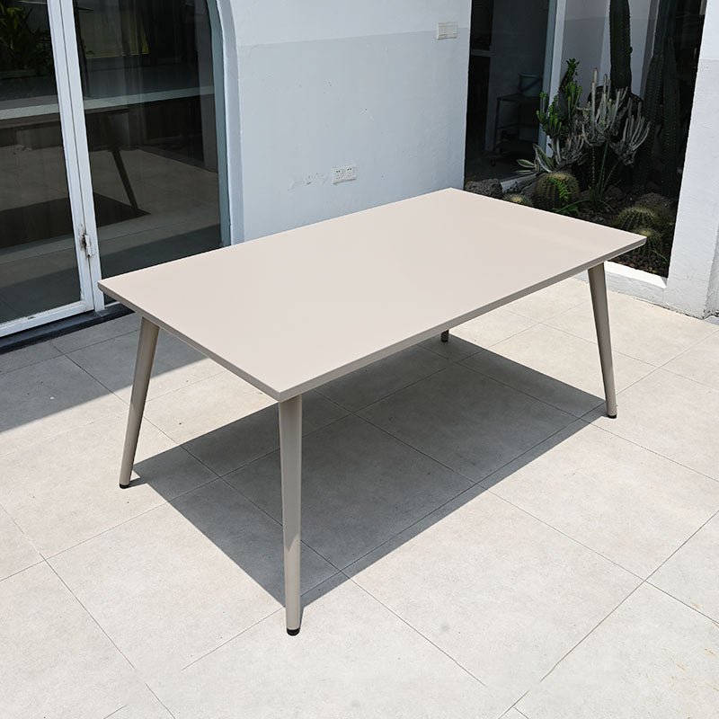 Boho Style Dining Set Grey Metal 1/5/7 Pieces Dining Set with Metal Frame