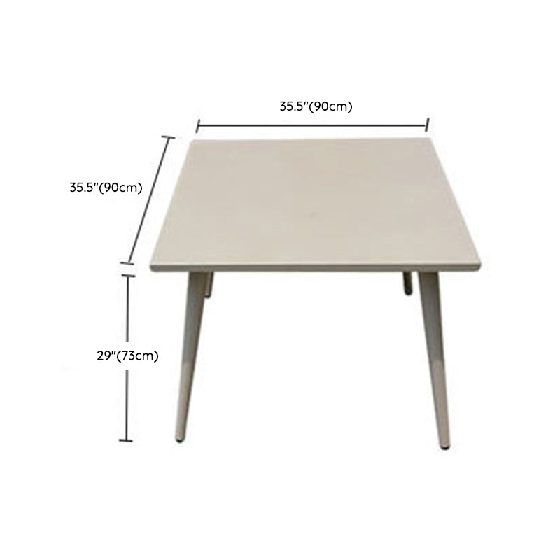 Boho Style Dining Set Grey Metal 1/5/7 Pieces Dining Set with Metal Frame