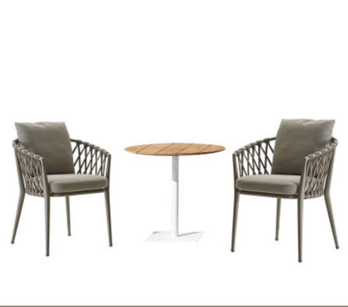 Boho Style Rectangular Dining Set Metal Base 1/3/5/7 Pieces Dining Set