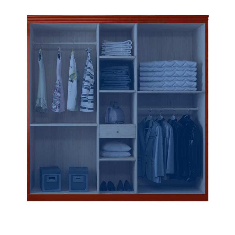 Solid Wood Traditional Cabinet with 1 Drawer Matte Finish Storage Cabinet