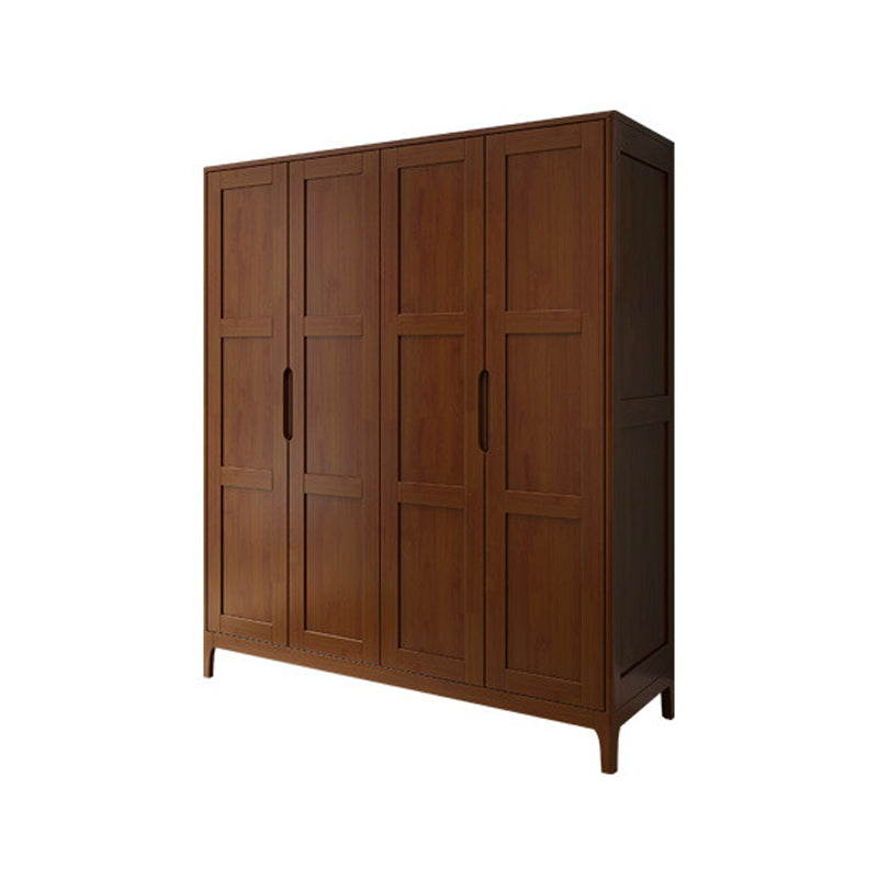 Bedroom Hinged Door Cabinet Traditional Rubberwood Storage Cabinet