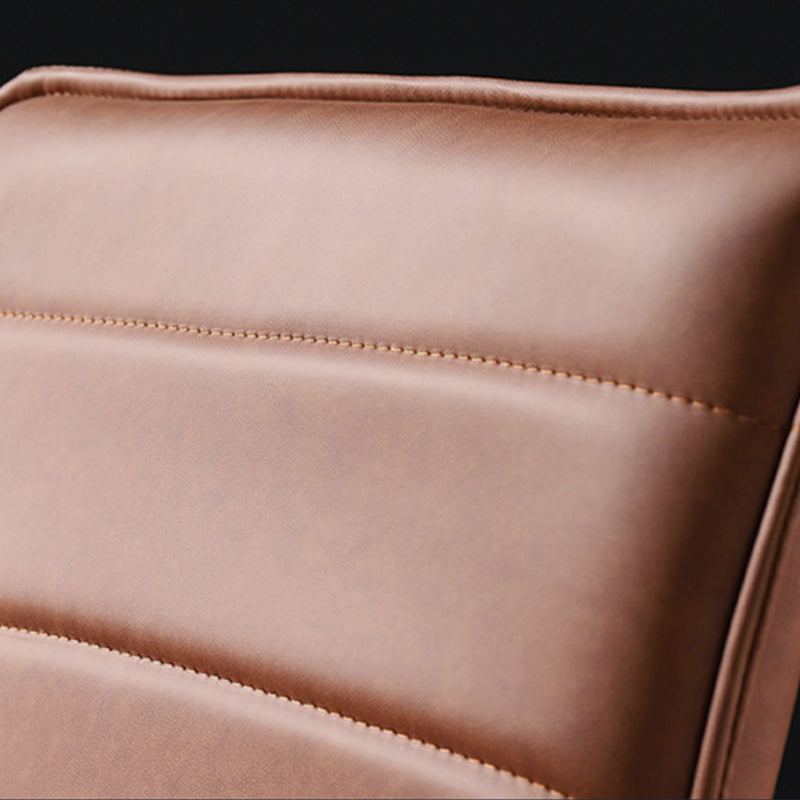 Modern Style Square Seat Barstool Pu Leather Counter Bar Stool with Metal Legs for Home