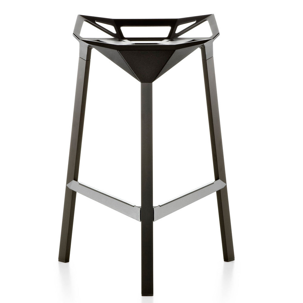 Industrial Style Metal Barstool Low Back Counter Bar Stool for Kitchen