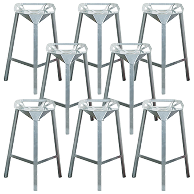 Industrial Style Metal Barstool Low Back Counter Bar Stool for Kitchen
