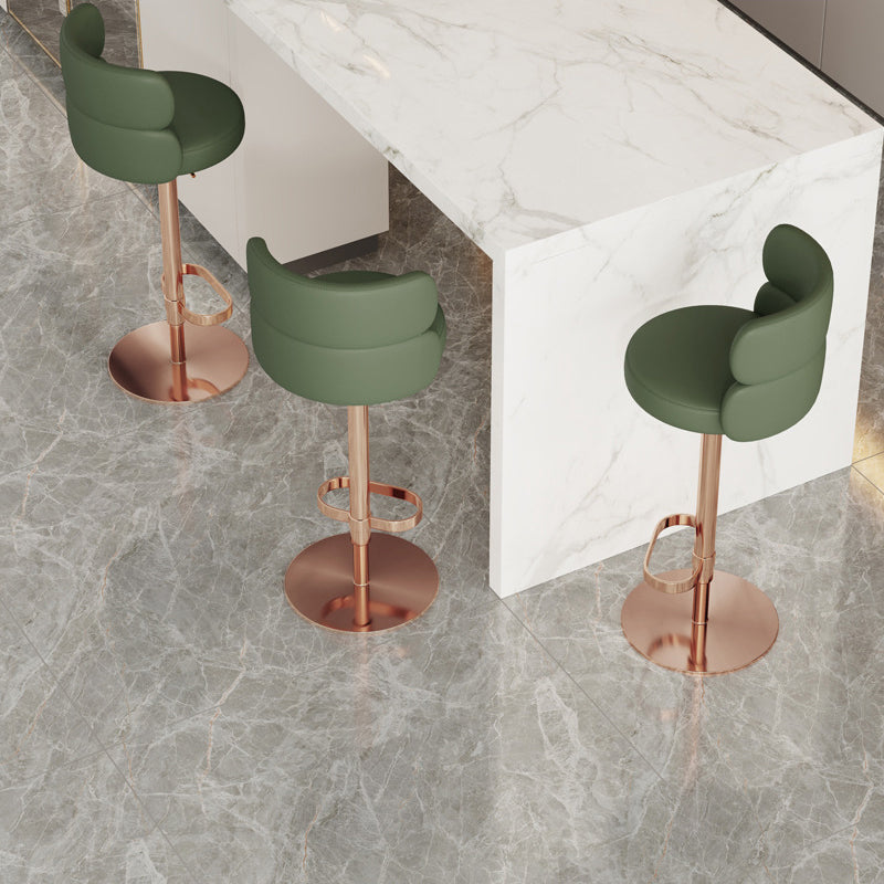 Glam Style Liftable Bar Stool Round Seat Counter Bar Stool for Home Use