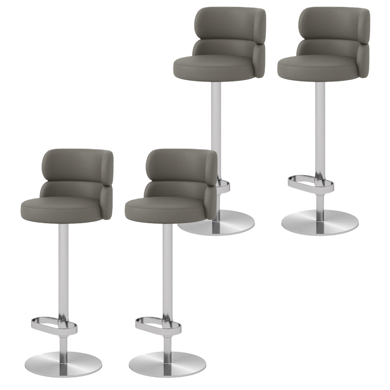 Glam Style Liftable Bar Stool Round Seat Counter Bar Stool for Home Use