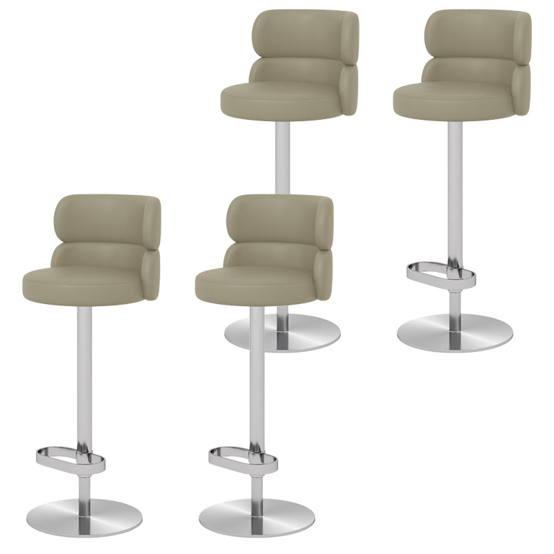 Glam Style Liftable Bar Stool Round Seat Counter Bar Stool for Home Use