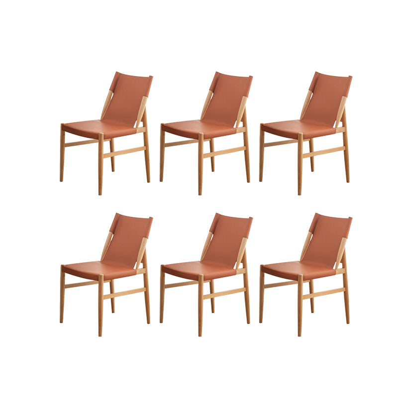 Contemporary Upholstered Side Chair Home Solid Wood Dining Chair