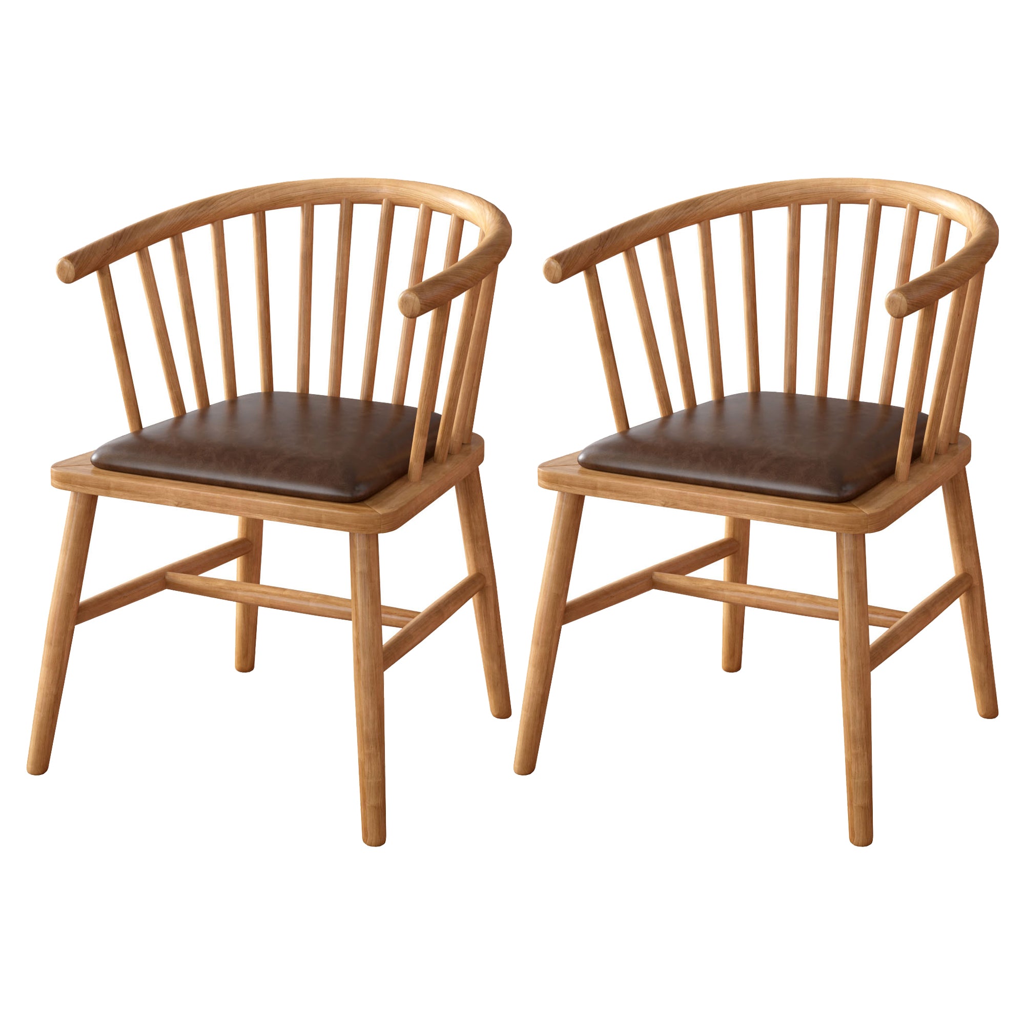 Light Brown Dining Table Set 1/2/3/5 Pieces Industrial Dinette Set