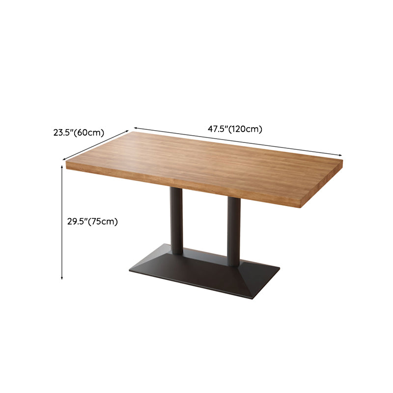 Light Brown Dining Table Set 1/2/3/5 Pieces Industrial Dinette Set