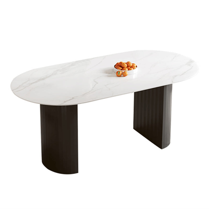 Dining Room Dinner Kitchen Table Oval Double Pedestal Dining Table