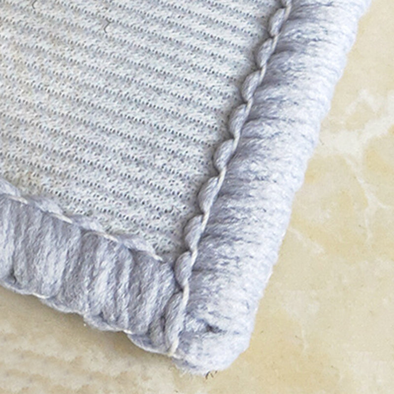 Grey Modern Rug Polyester Graphic Area Rug Tear Resistant Rug for Home Decor