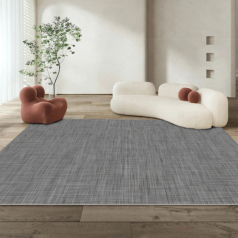 Grey Modern Rug Polyester Graphic Area Rug Tear Resistant Rug for Home Decor