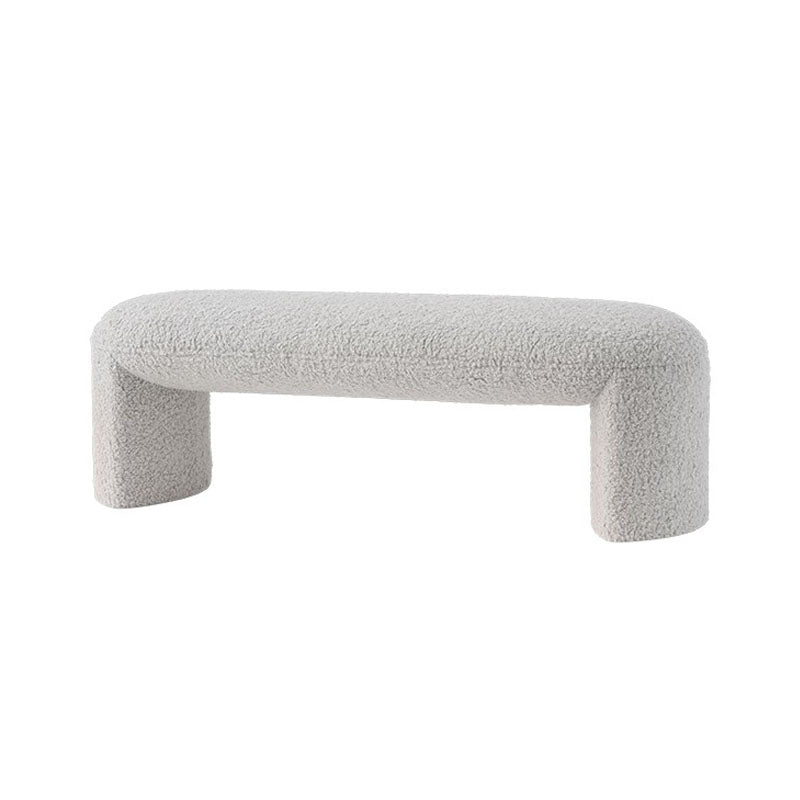 Modern Entryway Bench Solid Color Seating Bench with Upholstered , 17.55-inch W