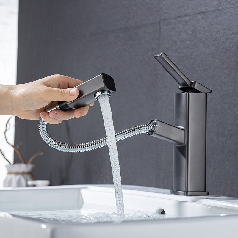Glam Style Faucet Single Handle Centerset Faucet with Swivel Spout