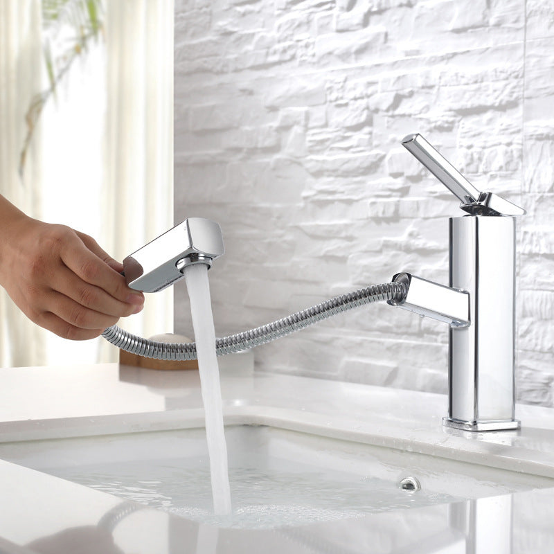 Glam Style Faucet Single Handle Centerset Faucet with Swivel Spout