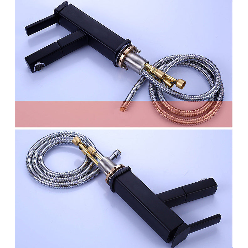 Glam Style Faucet Single Handle Centerset Faucet with Swivel Spout