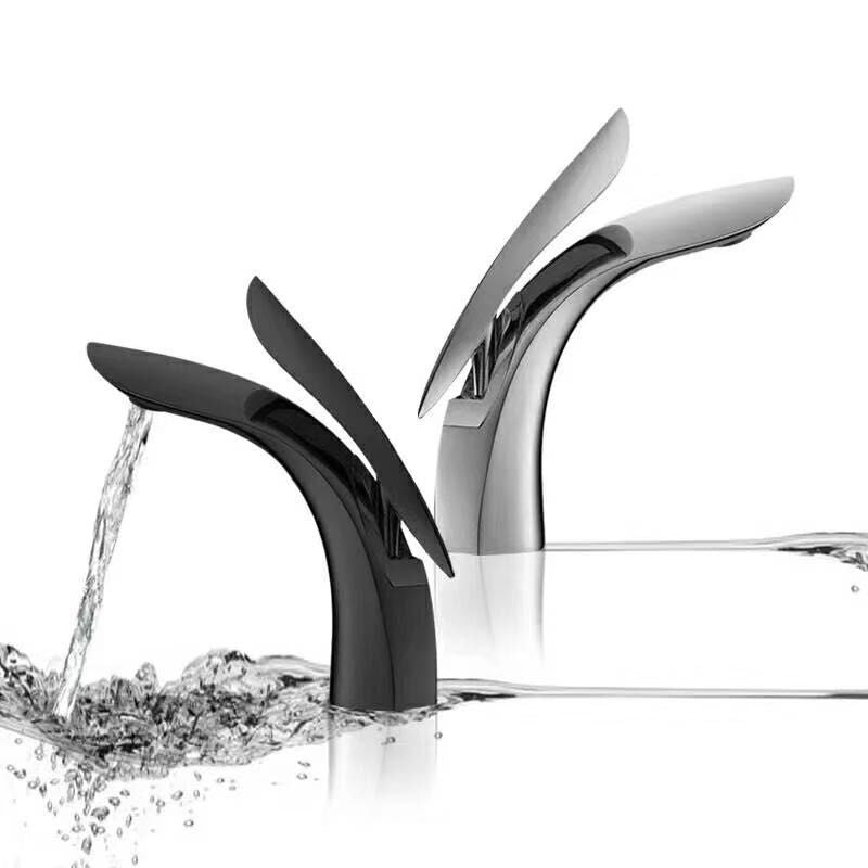 Light Luxury Vessel Faucet Single Hole Faucet Lever Handle Bathroom Faucet