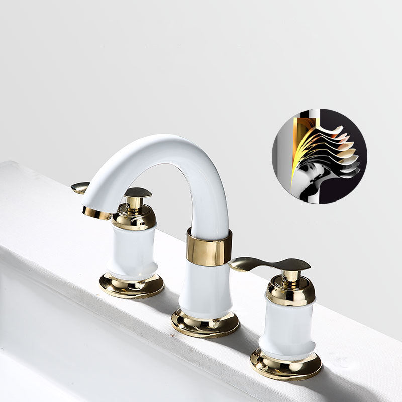 Modern Vessel Faucet Metal Lever Handles Low Arc Vessel Faucet for Home