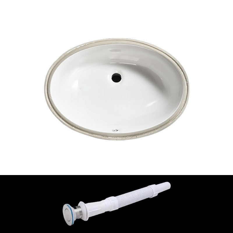 Contemporary Wash Stand Ceramic Metal Undermount Bathroom Sink