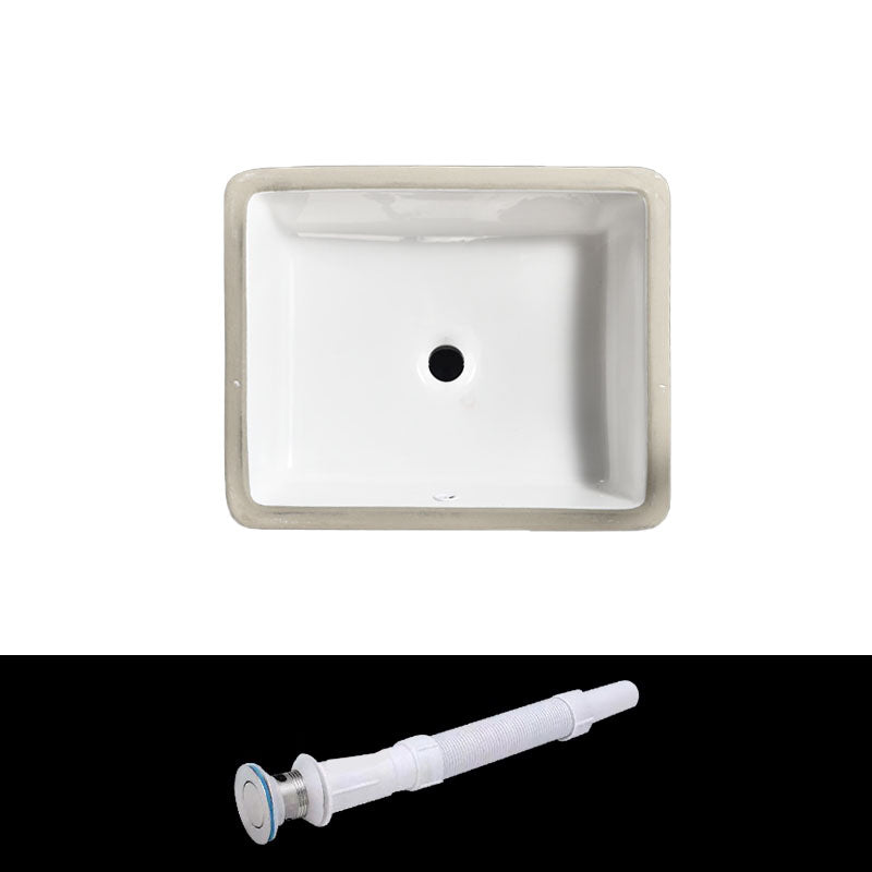 Contemporary Wash Stand Ceramic Metal Undermount Bathroom Sink