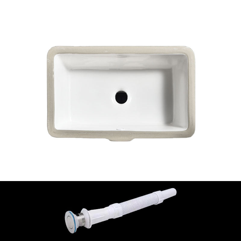 Contemporary Wash Stand Ceramic Metal Undermount Bathroom Sink