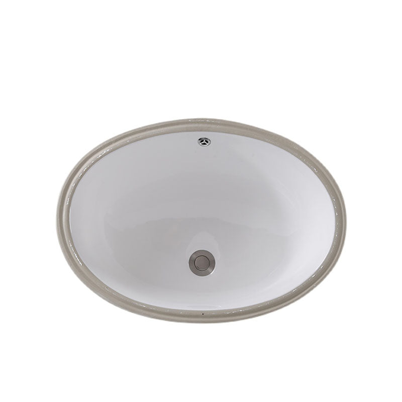 Contemporary Wash Stand Ceramic Metal Undermount Bathroom Sink