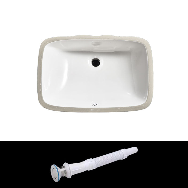 Contemporary Wash Stand Ceramic Metal Undermount Bathroom Sink
