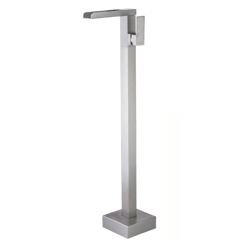 Floor Mounted Metal Freestanding Tub Filler One Handle Freestanding Bathtub Faucet
