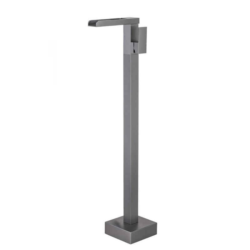 Floor Mounted Metal Freestanding Tub Filler One Handle Freestanding Bathtub Faucet