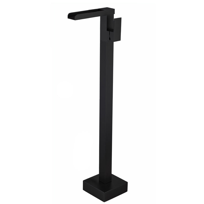 Floor Mounted Metal Freestanding Tub Filler One Handle Freestanding Bathtub Faucet