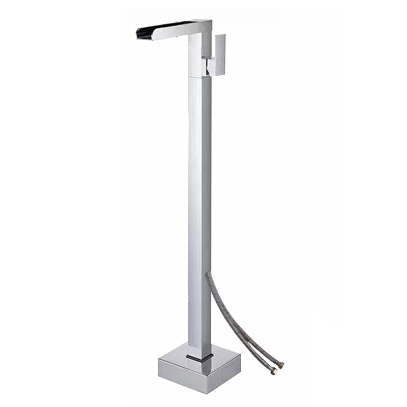Floor Mounted Metal Freestanding Tub Filler One Handle Freestanding Bathtub Faucet