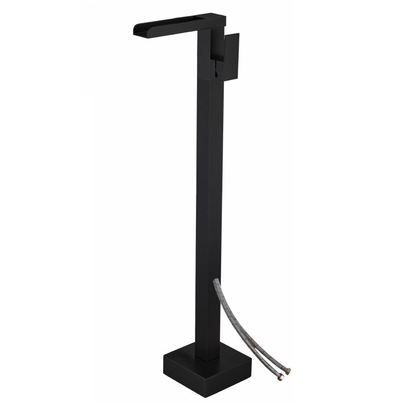 Floor Mounted Metal Freestanding Tub Filler One Handle Freestanding Bathtub Faucet