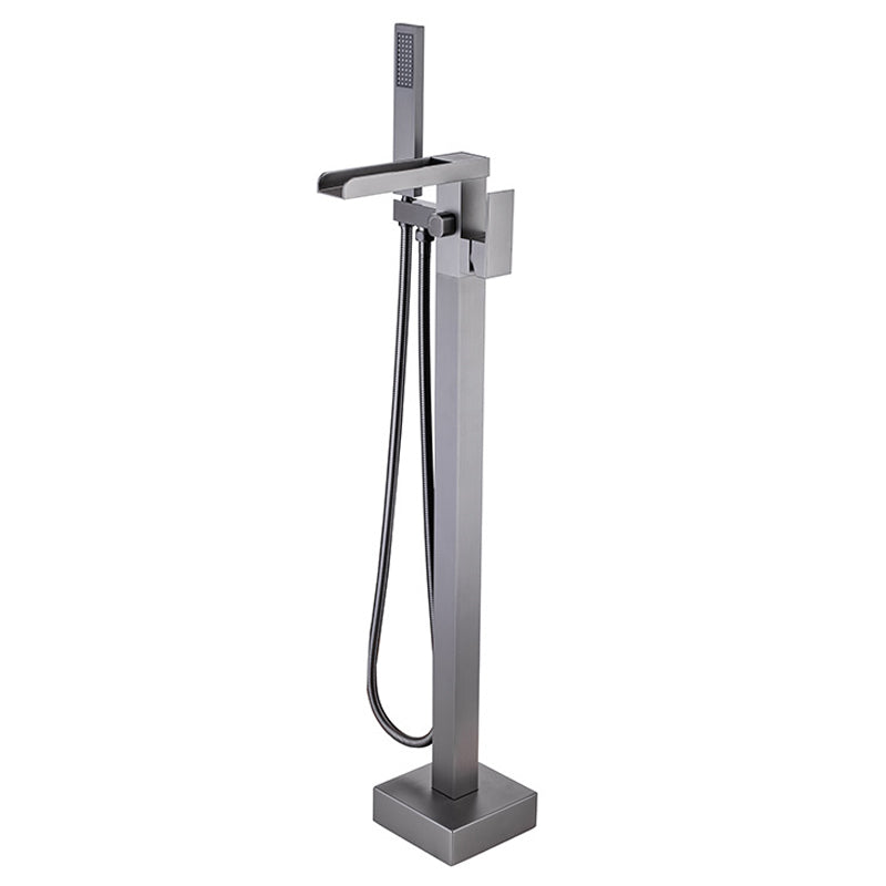 Floor Mounted Metal Freestanding Tub Filler One Handle Freestanding Bathtub Faucet