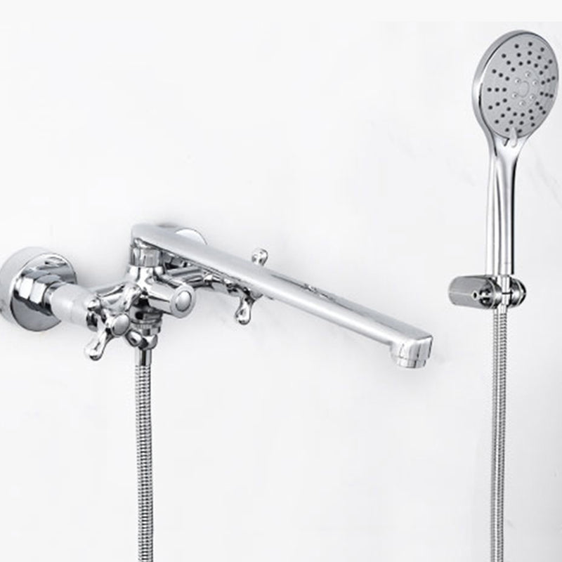 Traditional Style Claw Foot Tub Faucet Copper Floor Mounted Claw Foot Tub Faucet