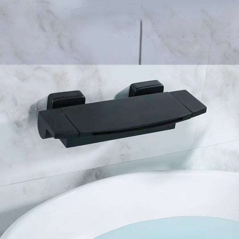 Bathtub Faucet Waterfall Rod Handle Wall Mounted Bathroom Faucet