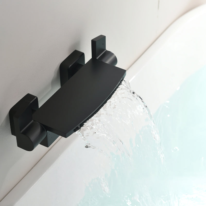 Modern Style Bathtub Faucet Waterfall Handle Style Bathroom Faucet