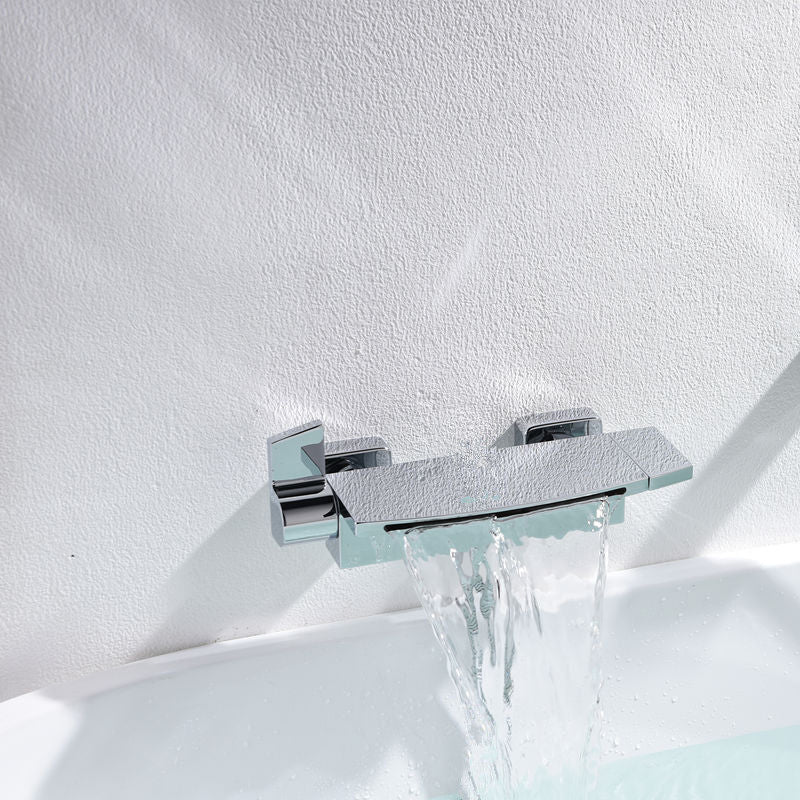 Modern Style Bathtub Faucet Waterfall Handle Style Bathroom Faucet